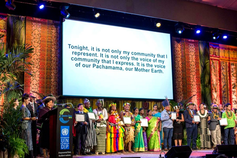 Awardees expressed their message from the stage